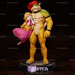 Bowser And Peach Mario Galaxy Movie STL Files
