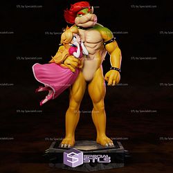 Bowser And Peach Mario Galaxy Movie STL Files