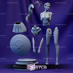 Captain American Uso Lady STL Files