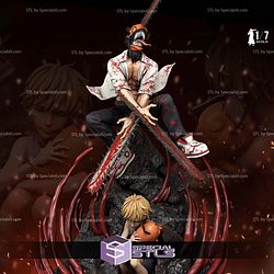 Chainsaw Man Denji and Pochita Diorama STL Files