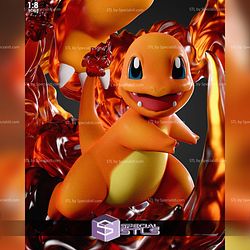 Charmander Evolution 381mm STL Files