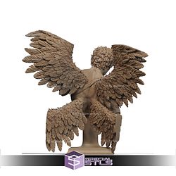 Cherubim Angel Bust STL Files