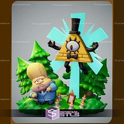 Chibi Bill Cypher Gravity Falls STL Files