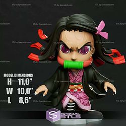 Chibi STL Collection Nezuko Angry