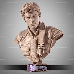 Chris Redfield Resident Evil Portrait Bust 297mm STL Files