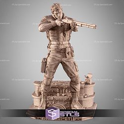 Chris Redfield Resident Evil Shoting 360mm STL Files