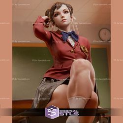 Chun Li School Girl STL Files