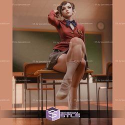 Chun Li School Girl STL Files
