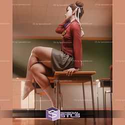 Chun Li School Girl STL Files