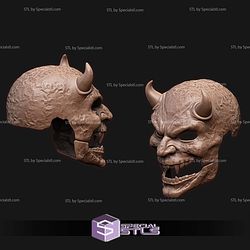 Cosplay STL Files Adjudicator Mask with Moveable Jaw