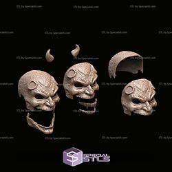 Cosplay STL Files Adjudicator Mask with Moveable Jaw