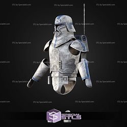 Cosplay STL Files Animated Cold Assault Trooper Helmet and Armor