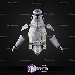 Cosplay STL Files Animated Cold Assault Trooper Helmet and Armor
