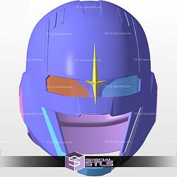 Cosplay STL Files Captain Super Nova Corp Soldier Helmet