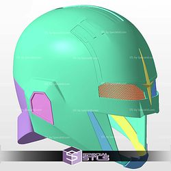 Cosplay STL Files Captain Super Nova Corp Soldier Helmet