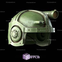 Cosplay STL Files Combat Armor Helmet Fallout