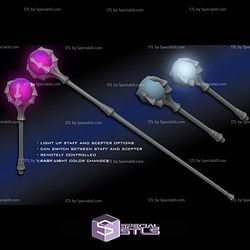 Cosplay STL Files Evil Lyns Scepter and Staff