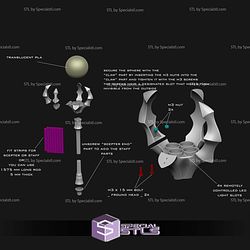 Cosplay STL Files Evil Lyns Scepter and Staff