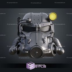 Cosplay STL Files Fallout T60 Helmet Live Action