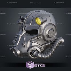 Cosplay STL Files Fallout T60 Helmet Live Action