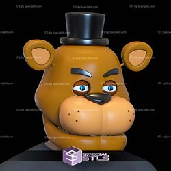 Cosplay STL Files Freddy Fazbear Helmet Five Nights at Freddy