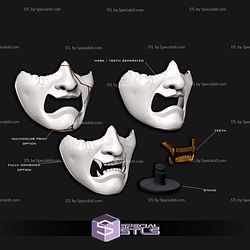 Cosplay STL Files Ghost of Yotei Mask and Display