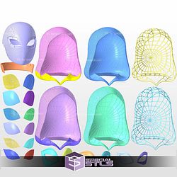 Cosplay STL Files Gwen Stacy Shell and Hood Across the Spider Verse