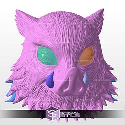 Cosplay STL Files Inosuke Boar Helmet