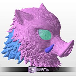 Cosplay STL Files Inosuke Boar Helmet