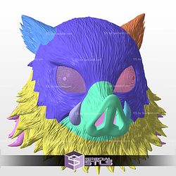 Cosplay STL Files Inosuke Boar Helmet
