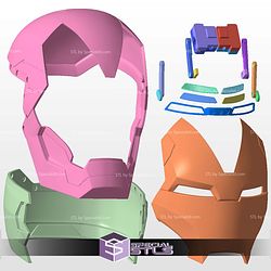 Cosplay STL Files Iron Patriot 2024 Helmet