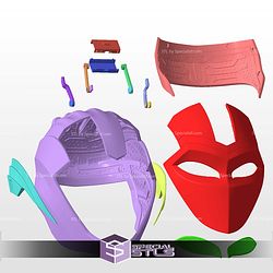 Cosplay STL Files IronHeart Helmet Black Panther