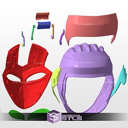 Cosplay STL Files IronHeart Helmet Black Panther