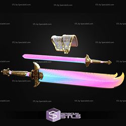 Cosplay STL Files KPop Demon Hunters Rumi Armor and Swords