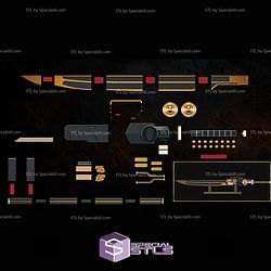 Cosplay STL Files Predator Sword