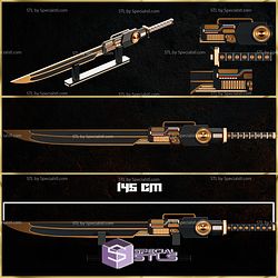 Cosplay STL Files Predator Sword