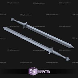 Cosplay STL Files Rumi Sword Light Up Version