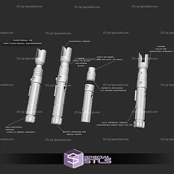 Cosplay STL Files Sabine Wren Lightsaber Functional