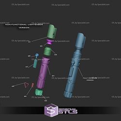 Cosplay STL Files Sabine Wren Lightsaber Functional