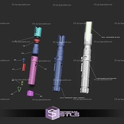 Cosplay STL Files Sabine Wren Lightsaber Functional