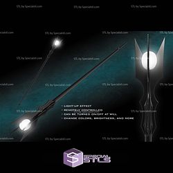 Cosplay STL Files Saruman Light Up Staff