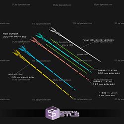 Cosplay STL Files Saruman Light Up Staff