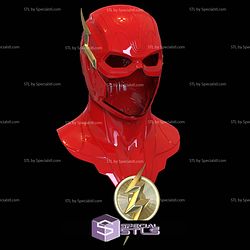 Cosplay STL Files The Flash 2023 Helmet with Neck