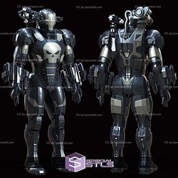 Cosplay STL Files The Punisher War Machine Armor Suit