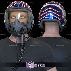 Cosplay STL Files Top Gun Maverick 2022 Tom Cruise Helmet