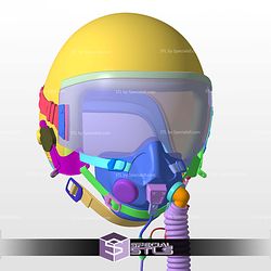 Cosplay STL Files Top Gun Maverick 2022 Tom Cruise Helmet