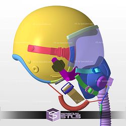 Cosplay STL Files Top Gun Maverick 2022 Tom Cruise Helmet