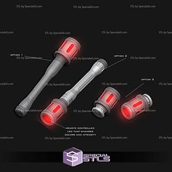 Cosplay STL Files WW2 Grav Charges Light Up