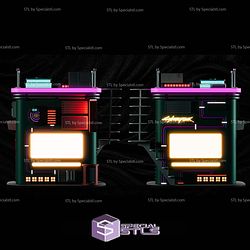 Cyberpunk Booth STL Files