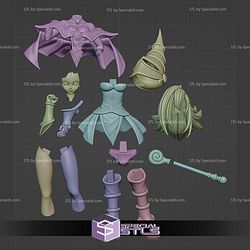 Dark Magician Girl Stand Pose 215mm STL Files